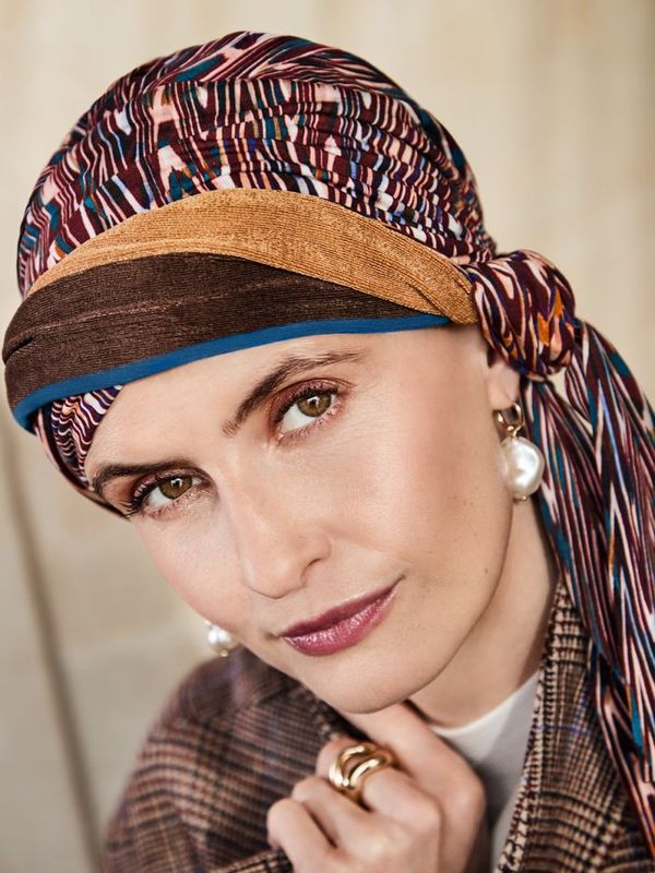 Hodeplagg HocBeatrice Turban w. Ribbons 