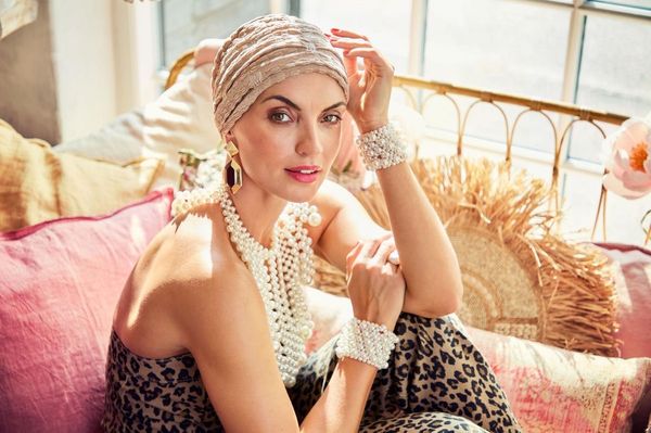 Hovedbilde Hodeplagg Ruby Skye boho hat - Abstract Beige