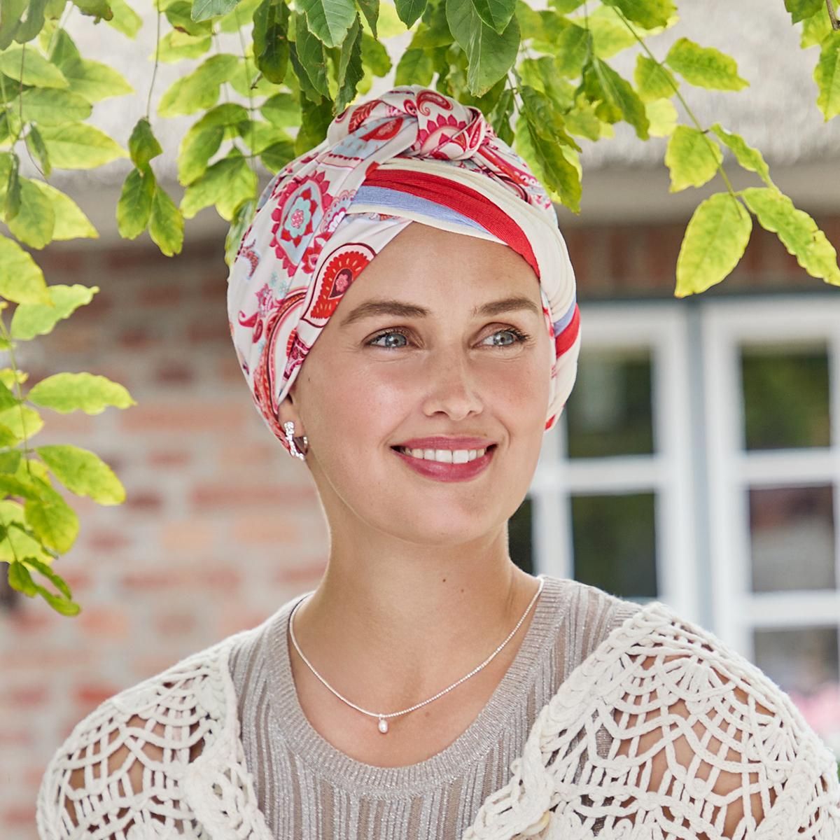 Hodeplagg HocBeatrice Turban w. Ribbons 