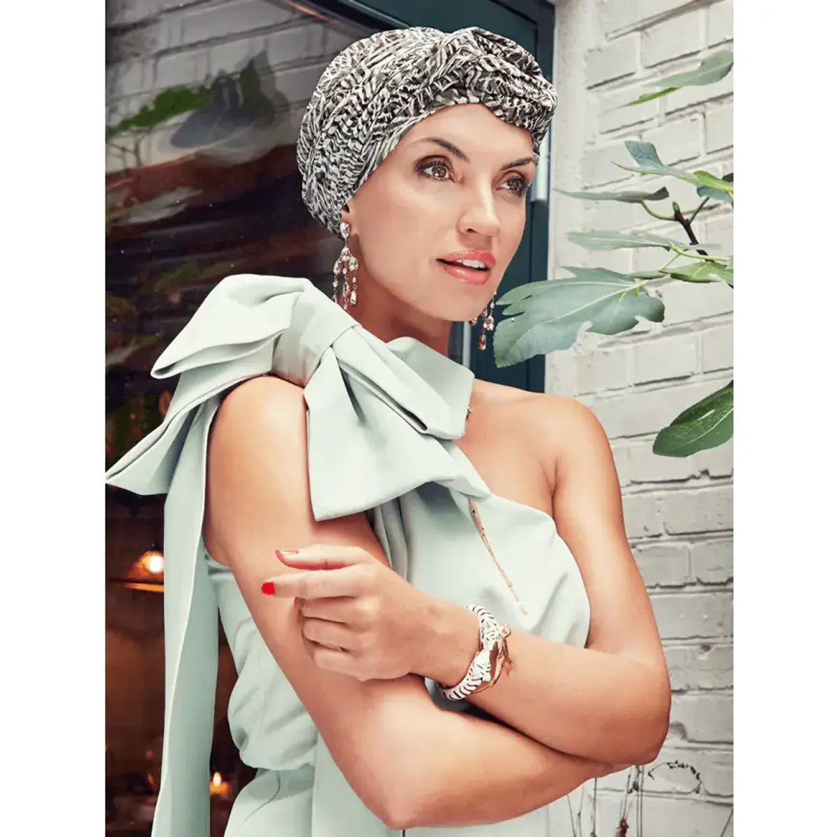Hodeplagg Amber Boho Turban set 