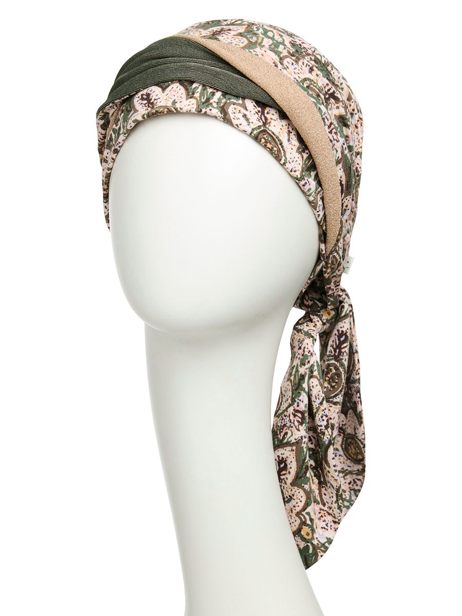 Hodeplagg HocBeatrice Turban w. Ribbons 
